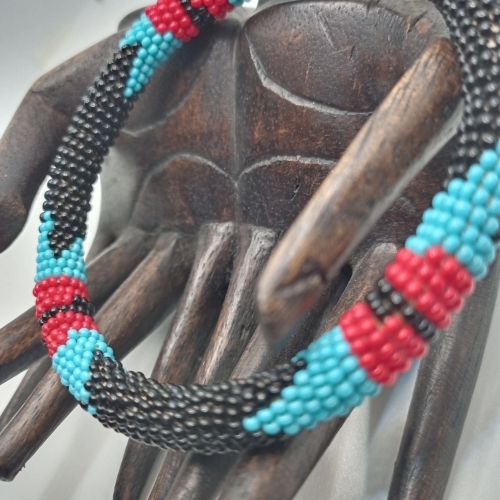 Hand beaded African bracelet from Kenya authentic